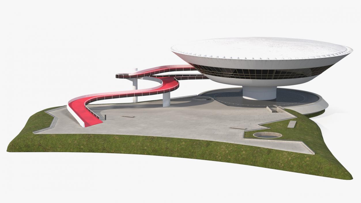 3D model Niteroi Contemporary Art Museum Building