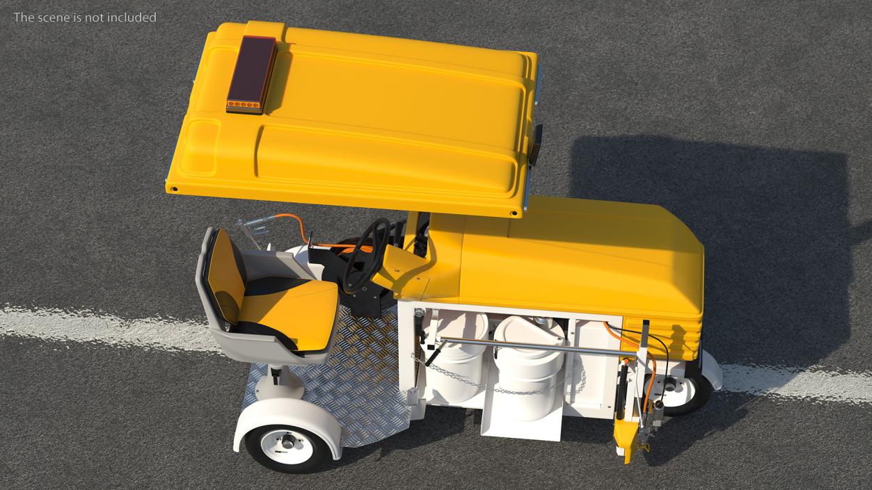 3D model Road Line Marking Machine