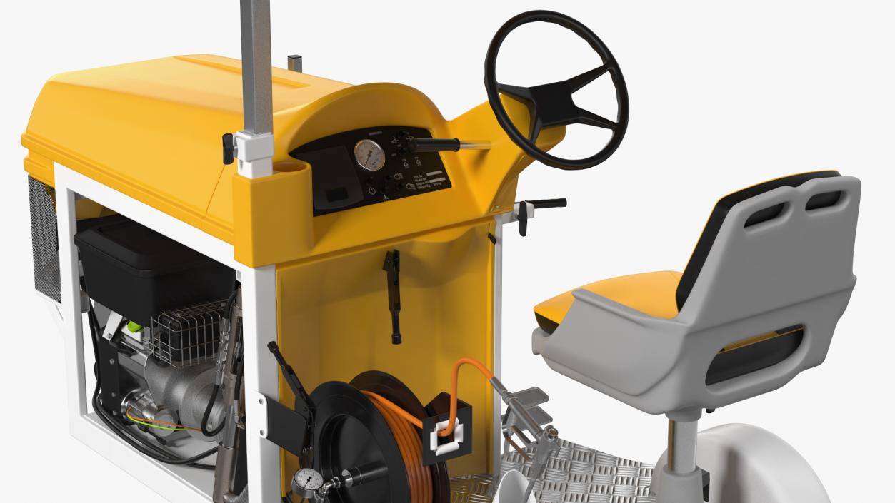 3D model Road Line Marking Machine