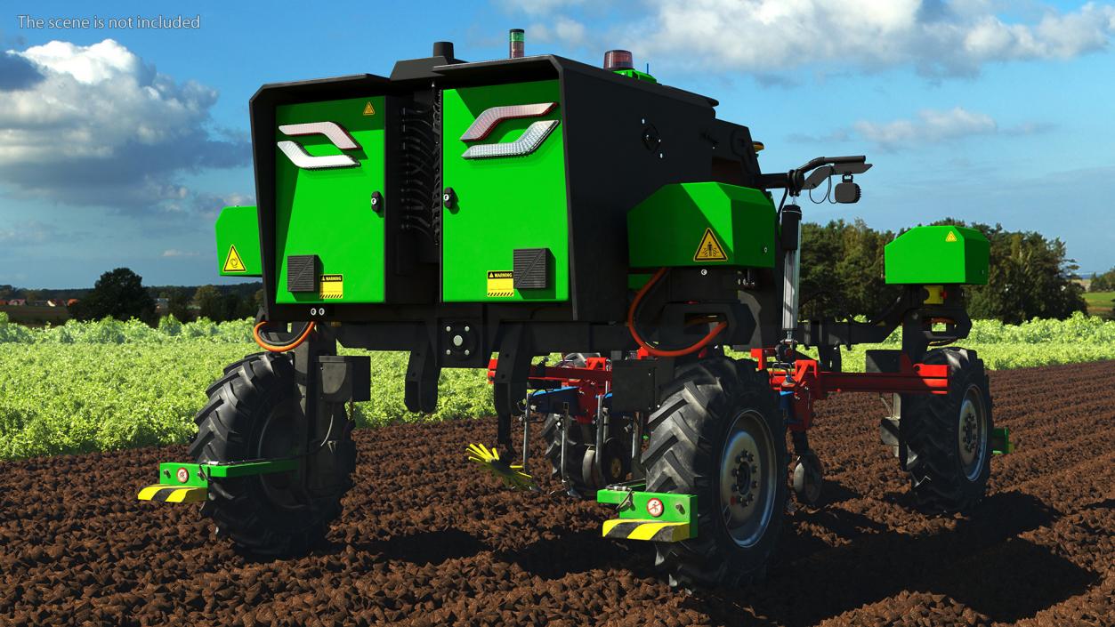 3D Modern Farm Robot Dirty model