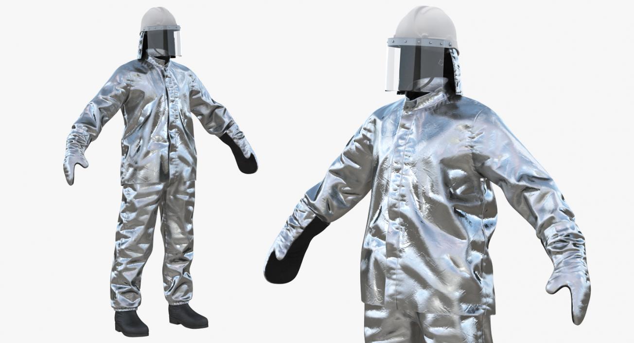 3D model Aluminized Fire Proximity Suit