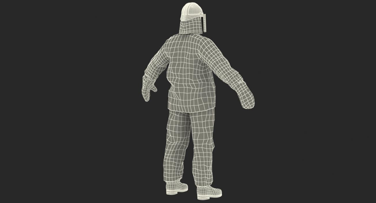 3D model Aluminized Fire Proximity Suit