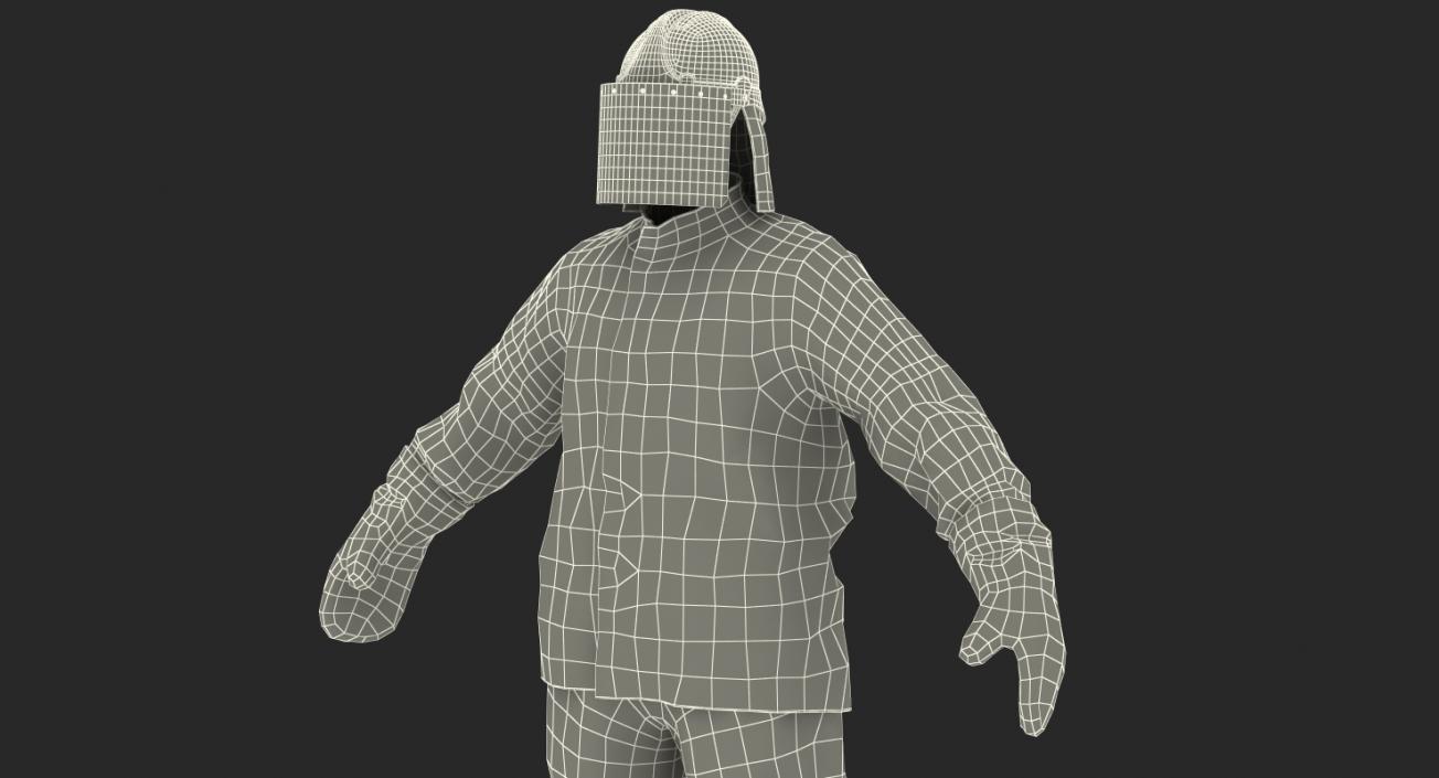 3D model Aluminized Fire Proximity Suit