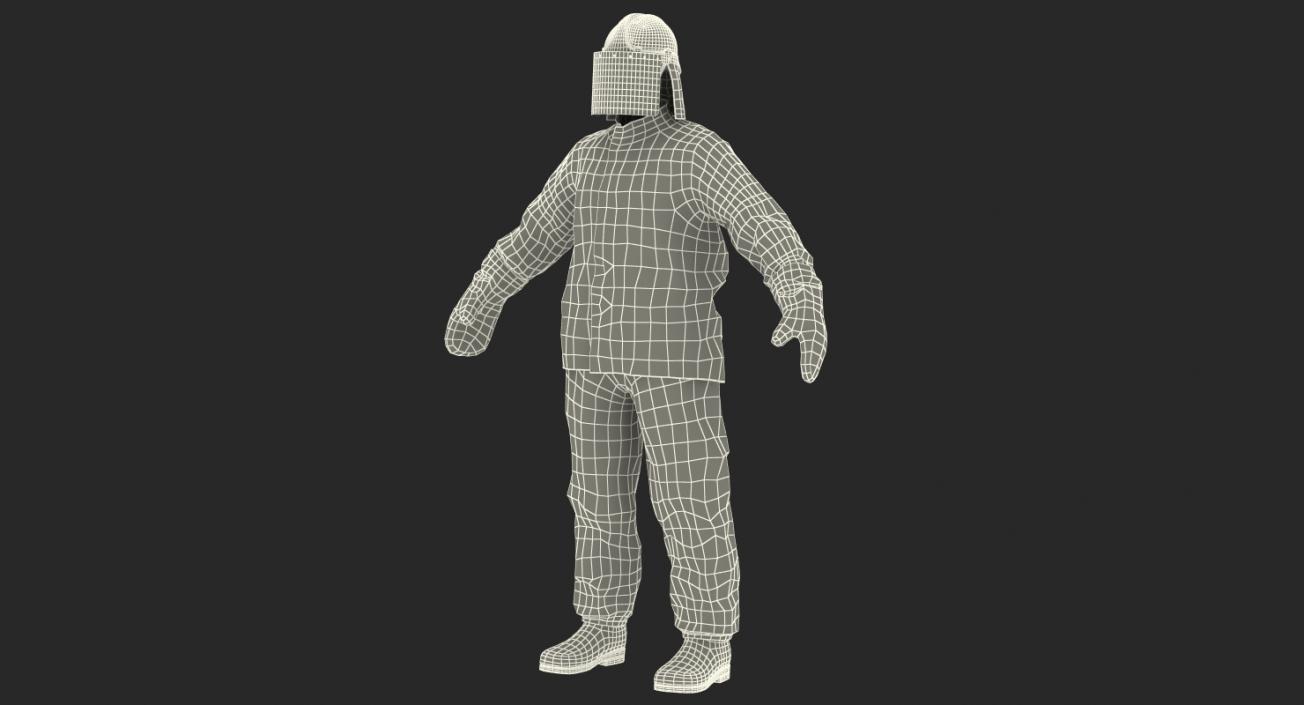 3D model Aluminized Fire Proximity Suit