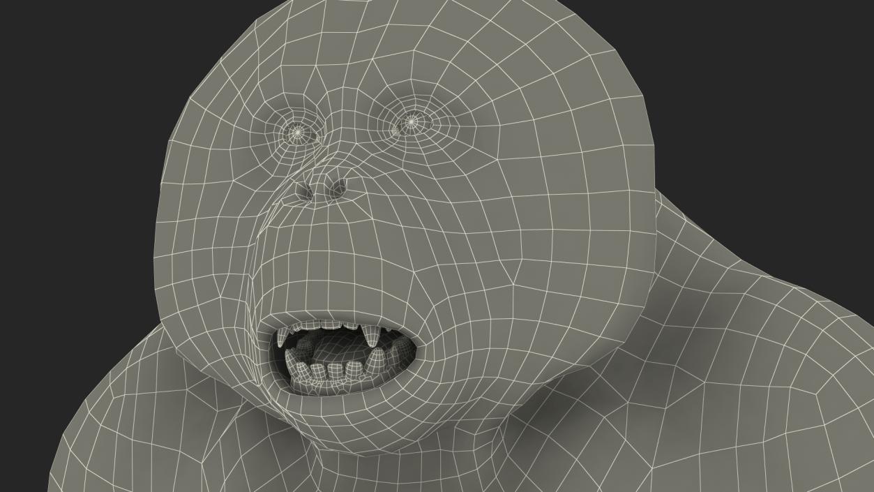 3D model Orangutan Rigged Fur