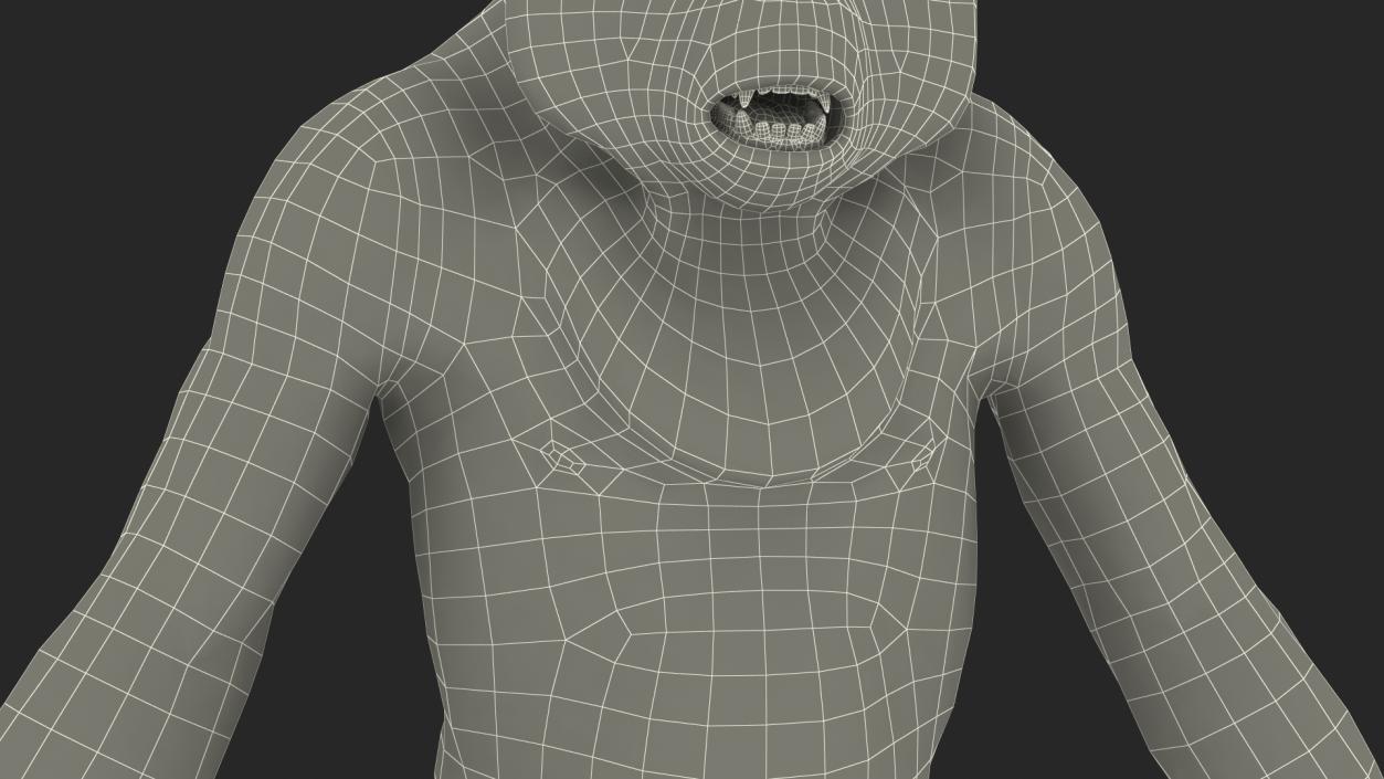 3D model Orangutan Rigged Fur