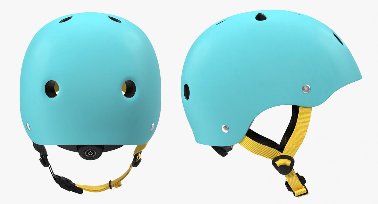 Skate Helmet Blue 3D