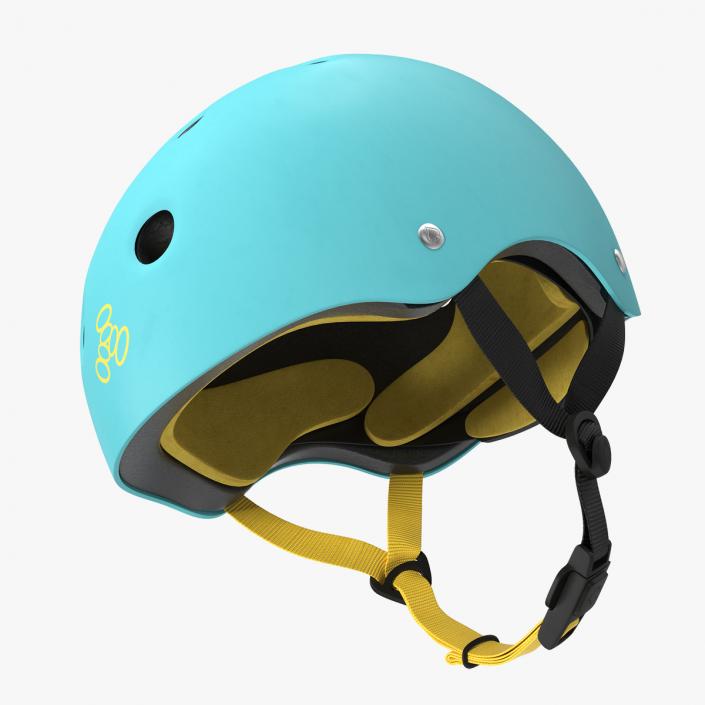 Skate Helmet Blue 3D