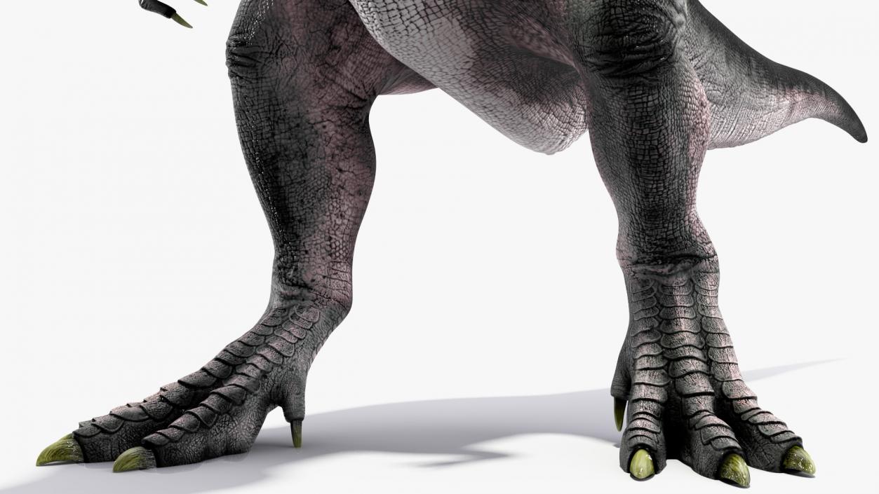 3D T Rex Roaring Animated Rigged for Cinema 4D model