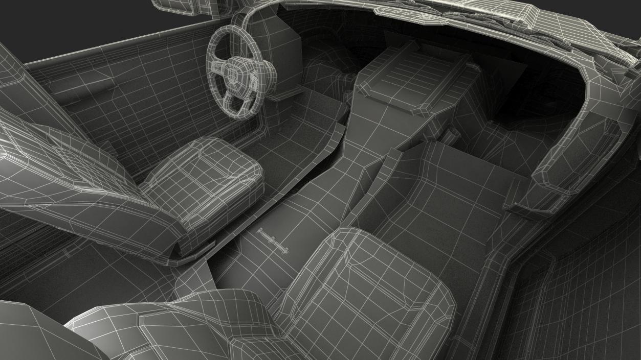 Police Paddy Wagon Simple Interior 3D model