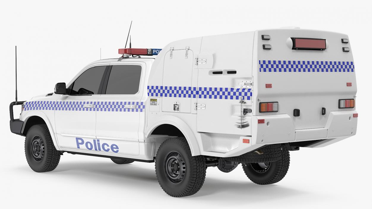 Police Paddy Wagon Simple Interior 3D model