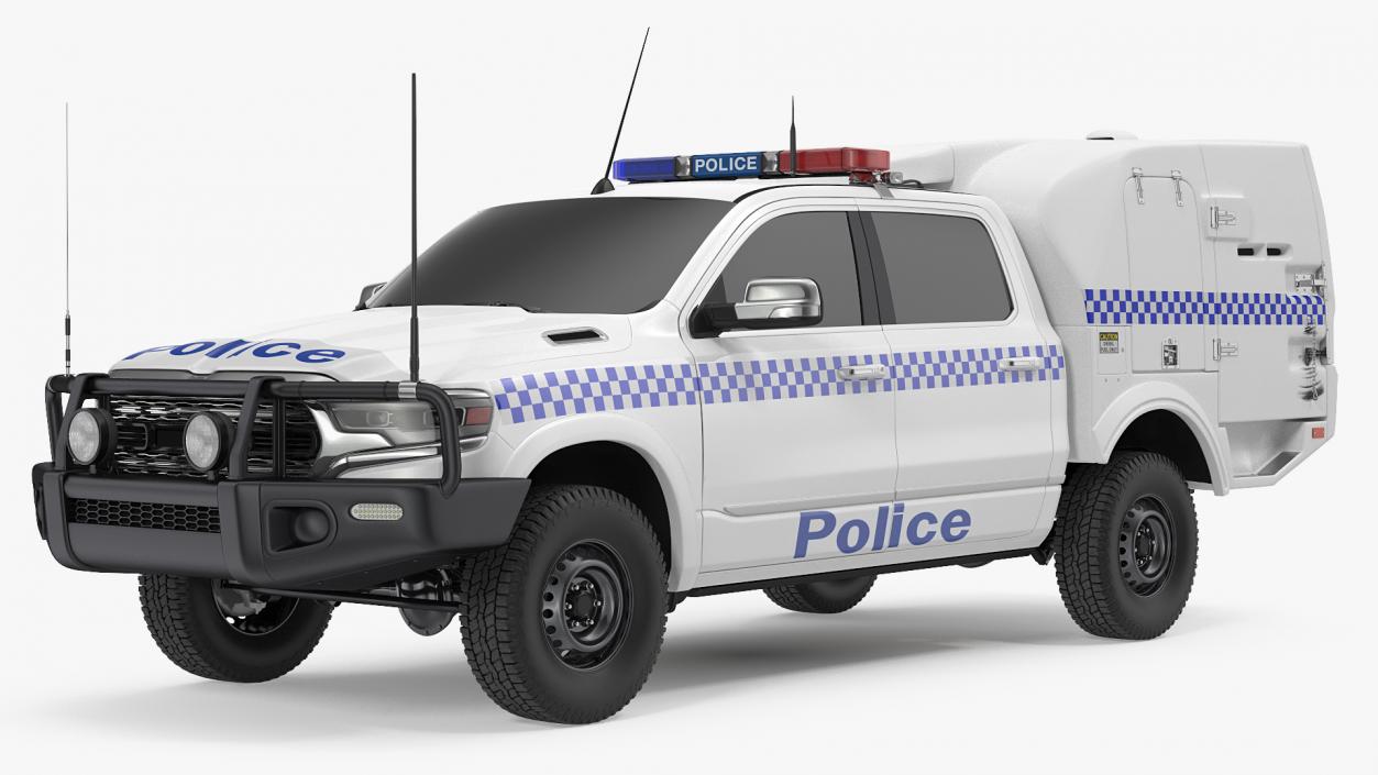 Police Paddy Wagon Simple Interior 3D model