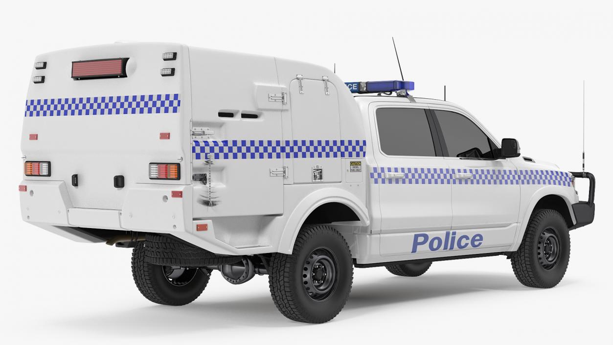 Police Paddy Wagon Simple Interior 3D model