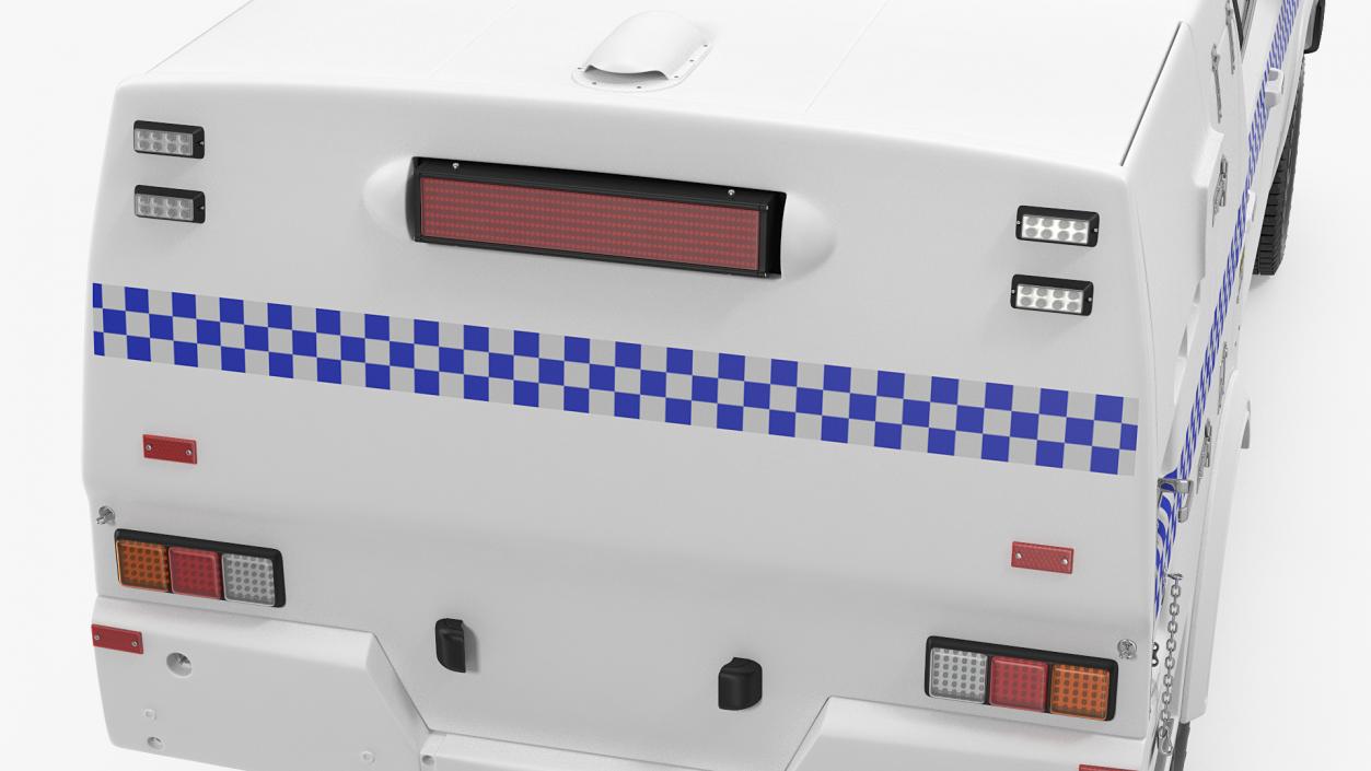 Police Paddy Wagon Simple Interior 3D model