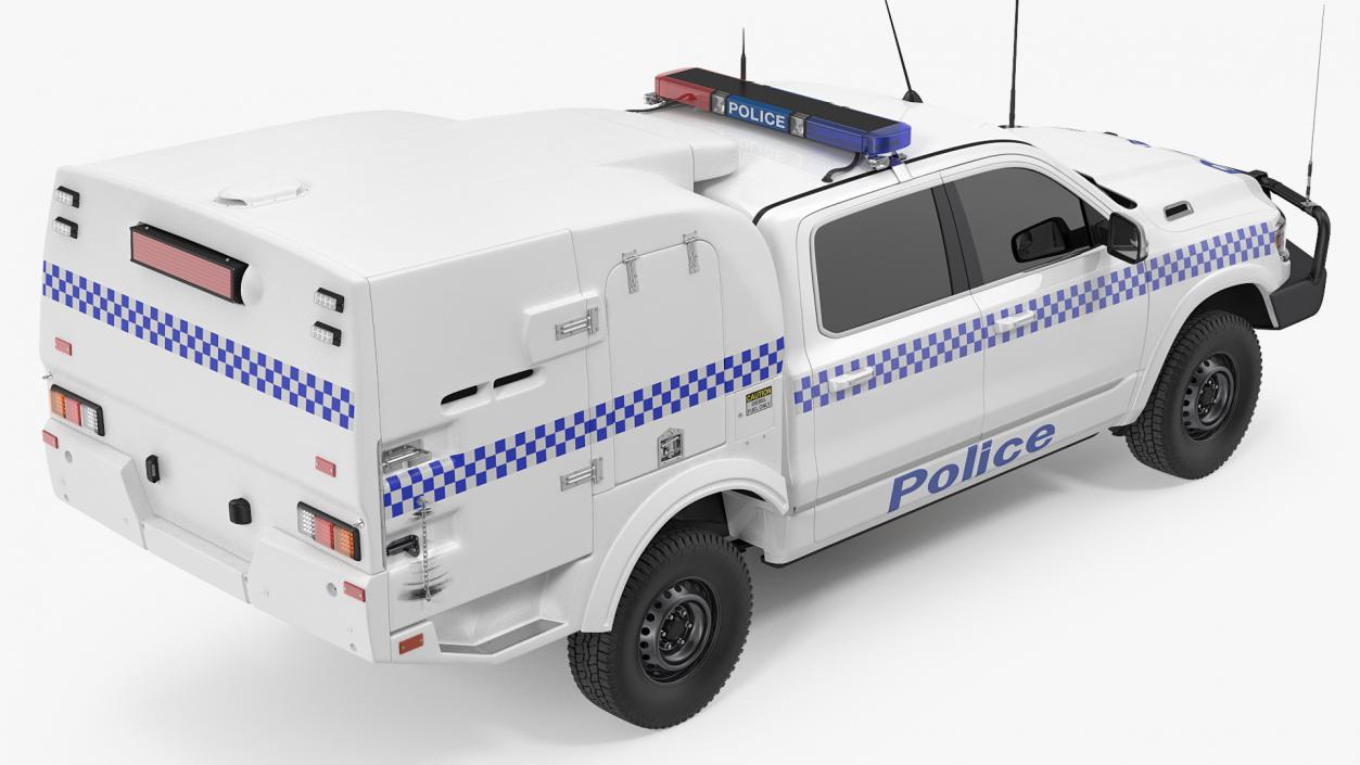 Police Paddy Wagon Simple Interior 3D model