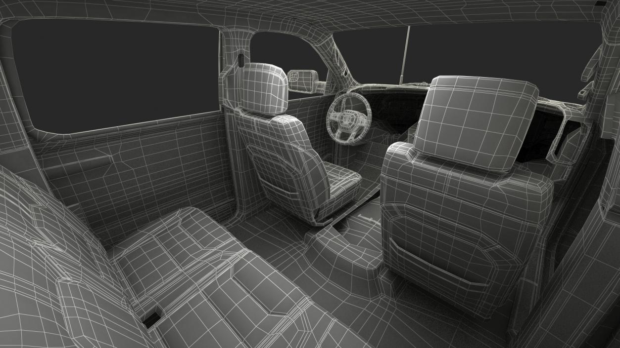 Police Paddy Wagon Simple Interior 3D model