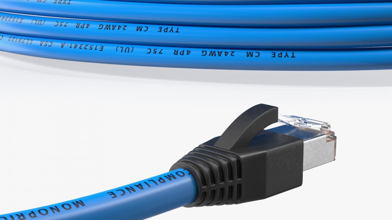 3D RJ45 24AWG Ethernet Network Cable model