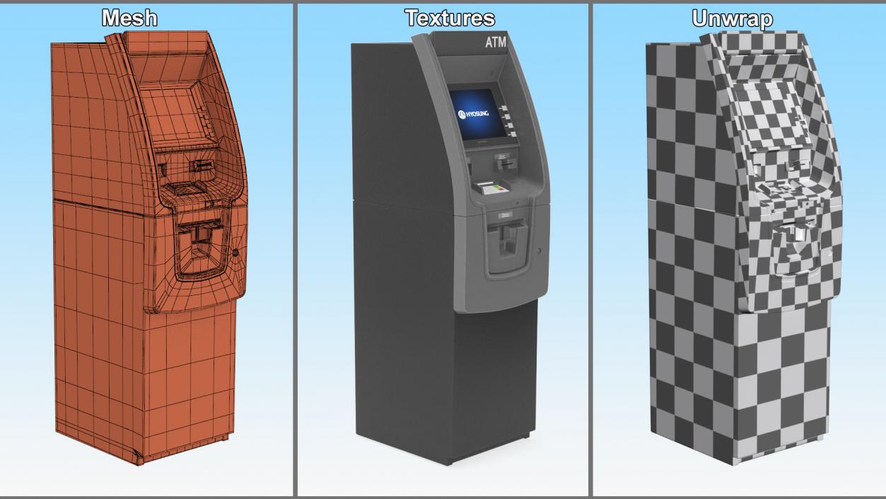 ATM Machine Hyosung 3D model