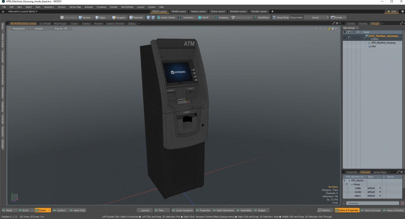 ATM Machine Hyosung 3D model