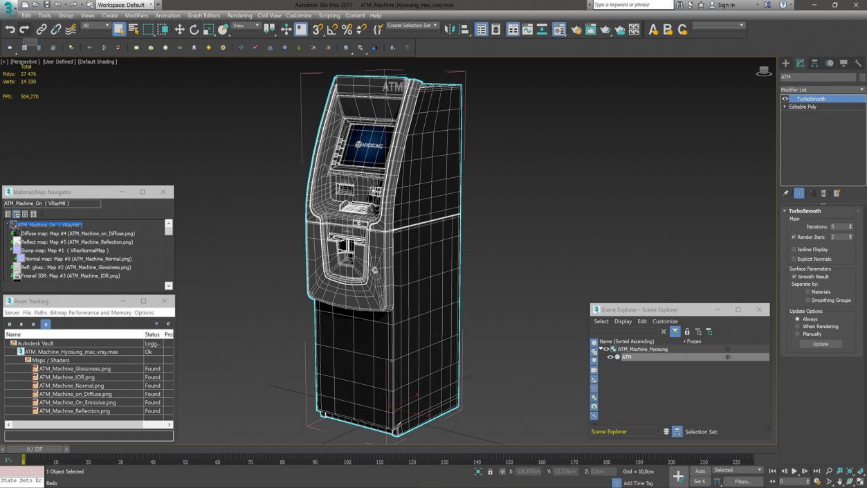 ATM Machine Hyosung 3D model