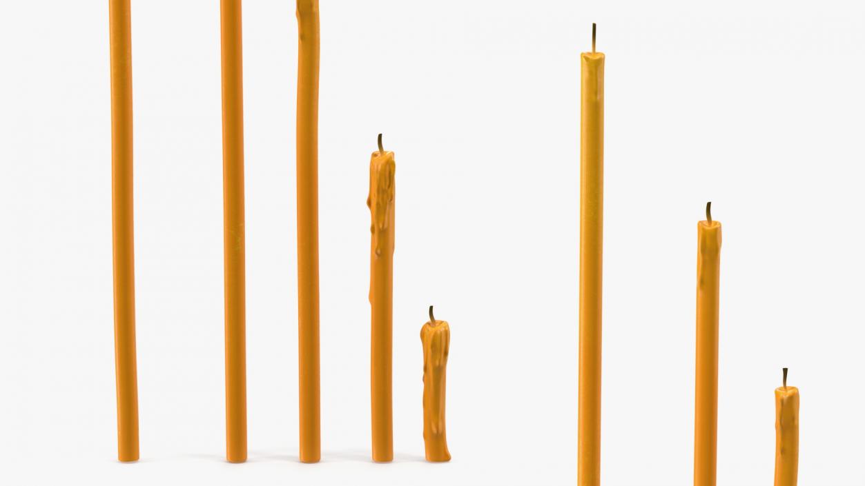 Orthodox Church Wax Candles 3D