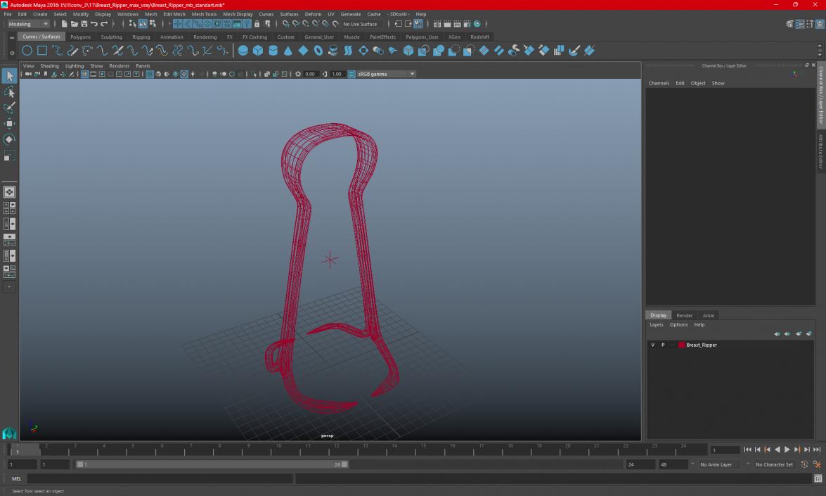 3D model Breast Ripper 2