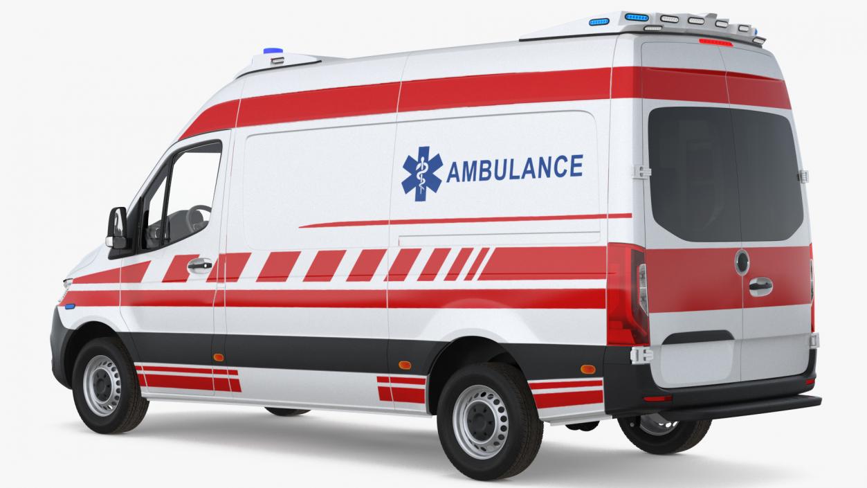 3D Modern Paramedic Ambulance