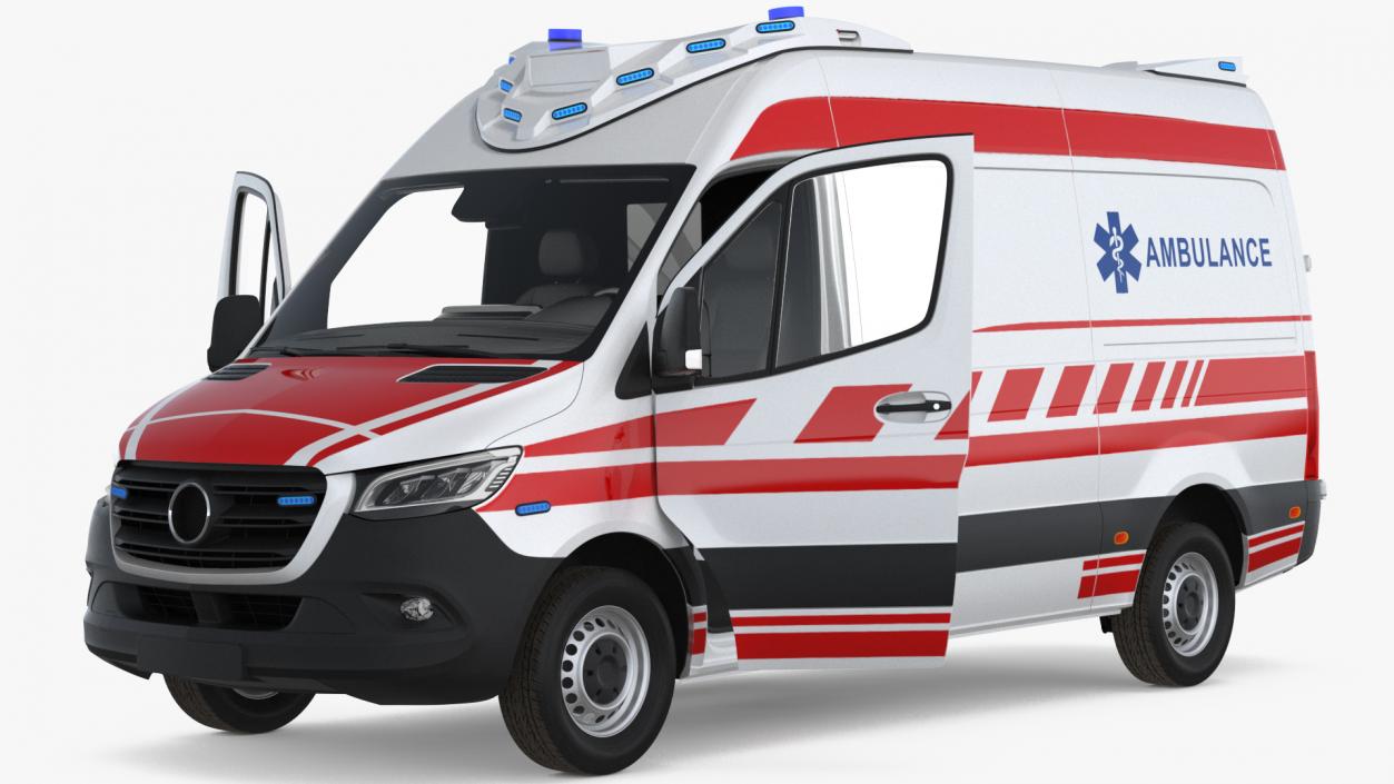3D Modern Paramedic Ambulance