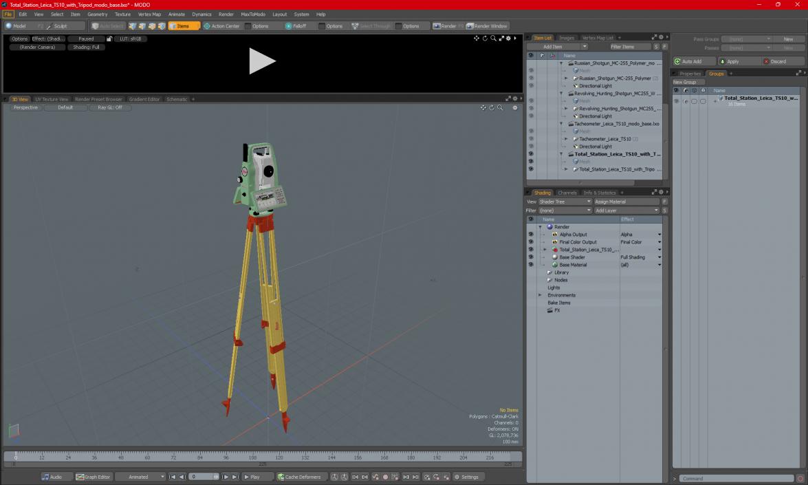 3D Total Station Leica TS10 with Tripod