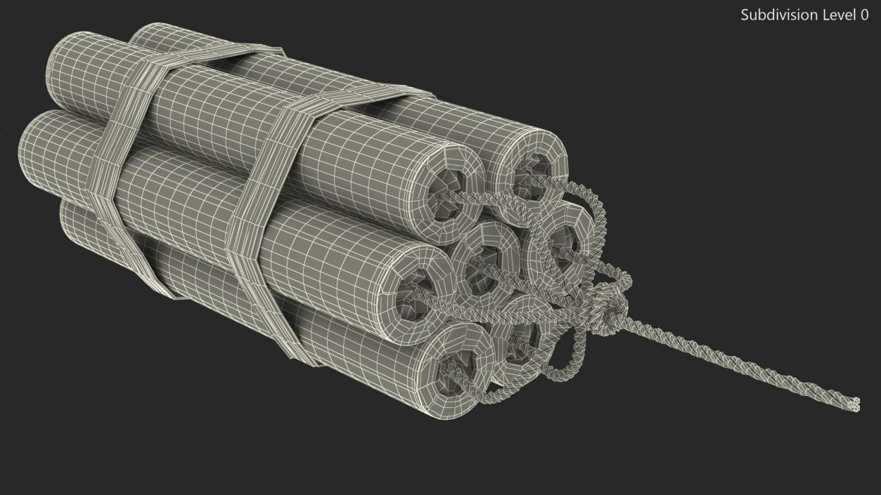 3D Dynamite Pack model