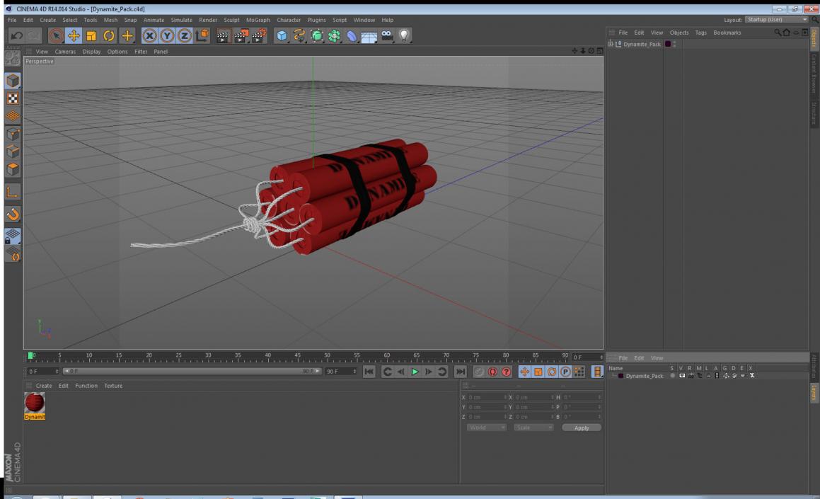 3D Dynamite Pack model