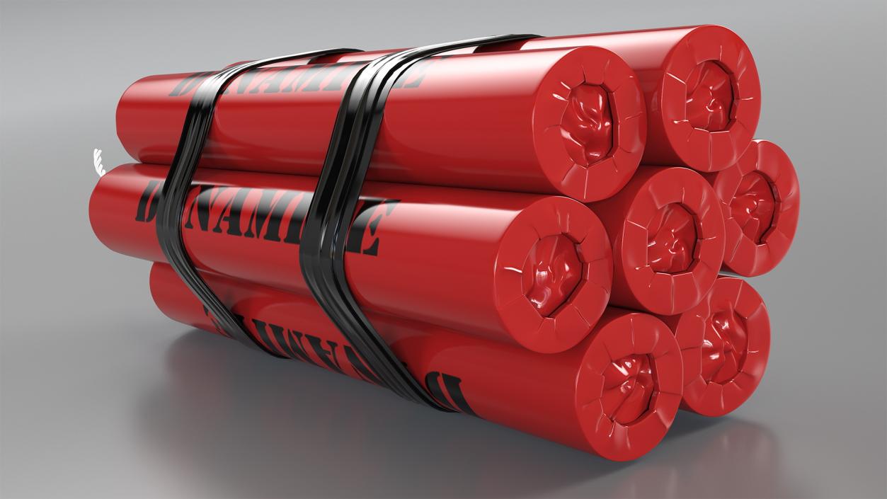 3D Dynamite Pack model