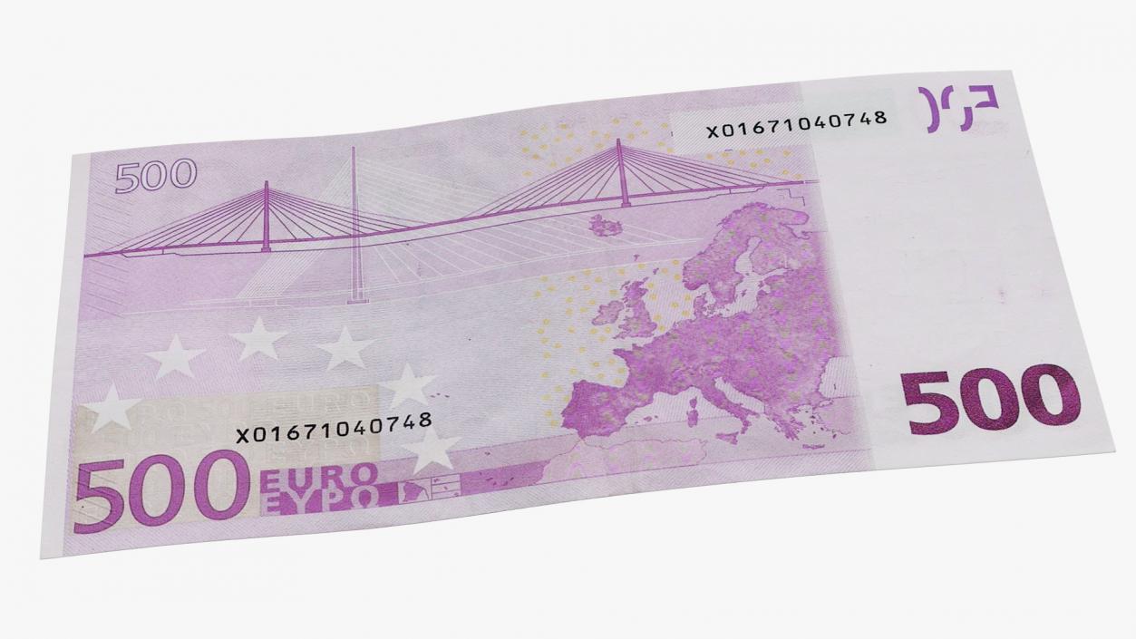 500 Euro Banknote 3D