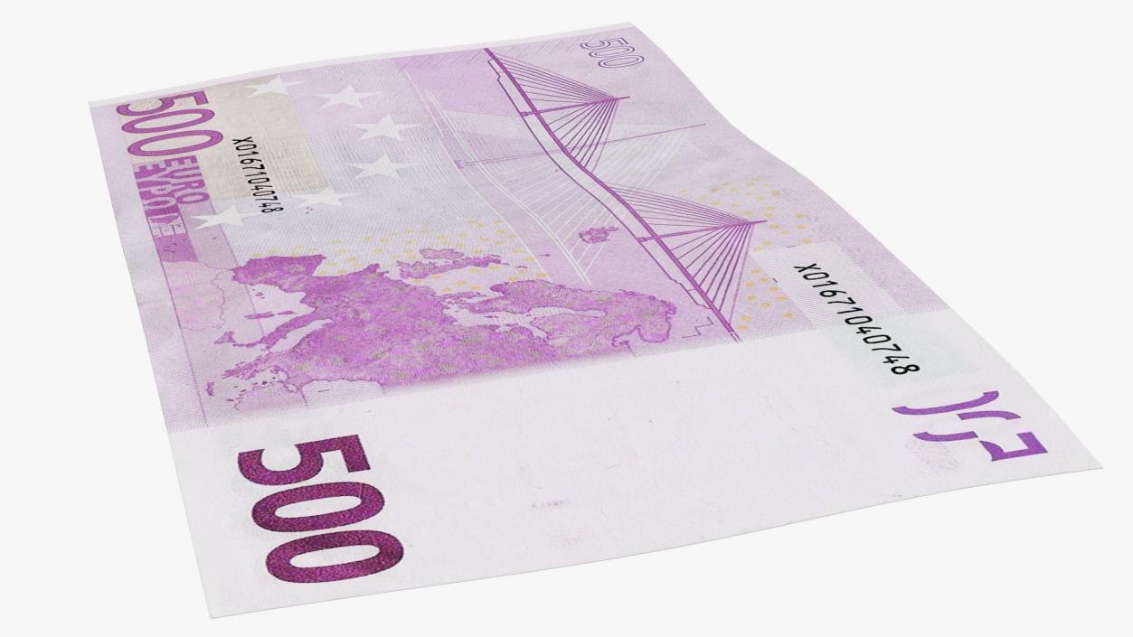 500 Euro Banknote 3D