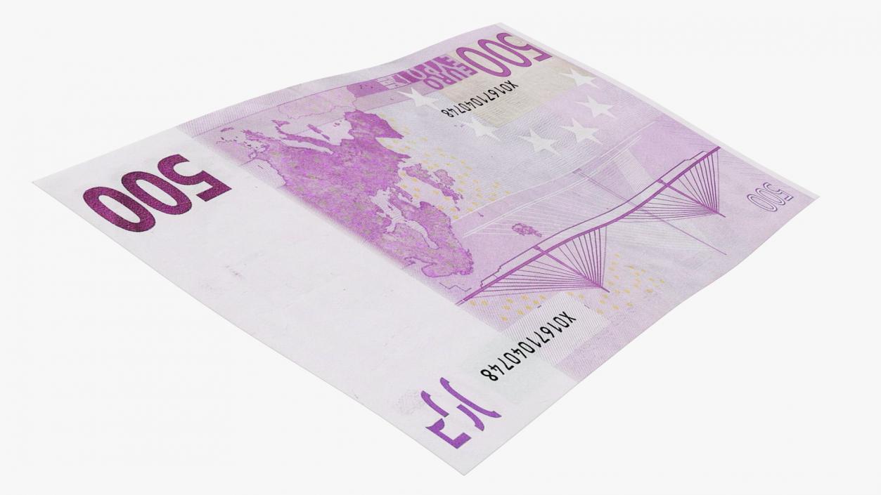 500 Euro Banknote 3D