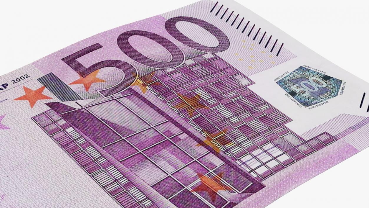 500 Euro Banknote 3D