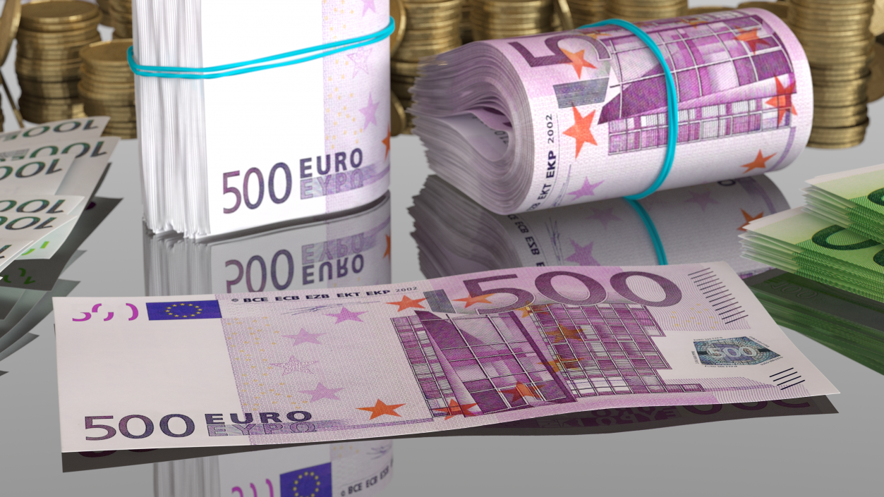 500 Euro Banknote 3D