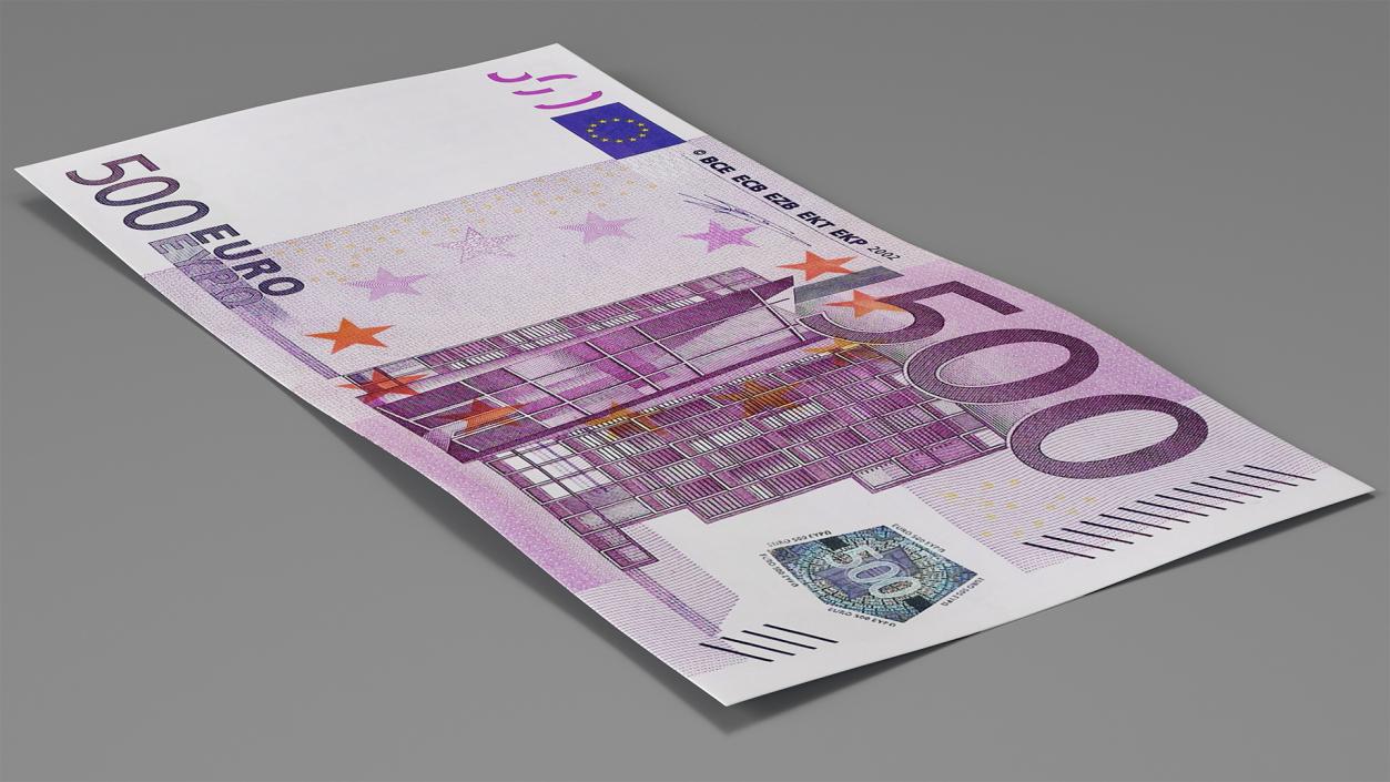 500 Euro Banknote 3D