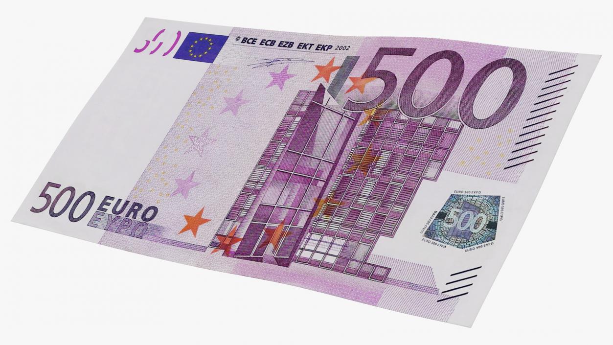 500 Euro Banknote 3D