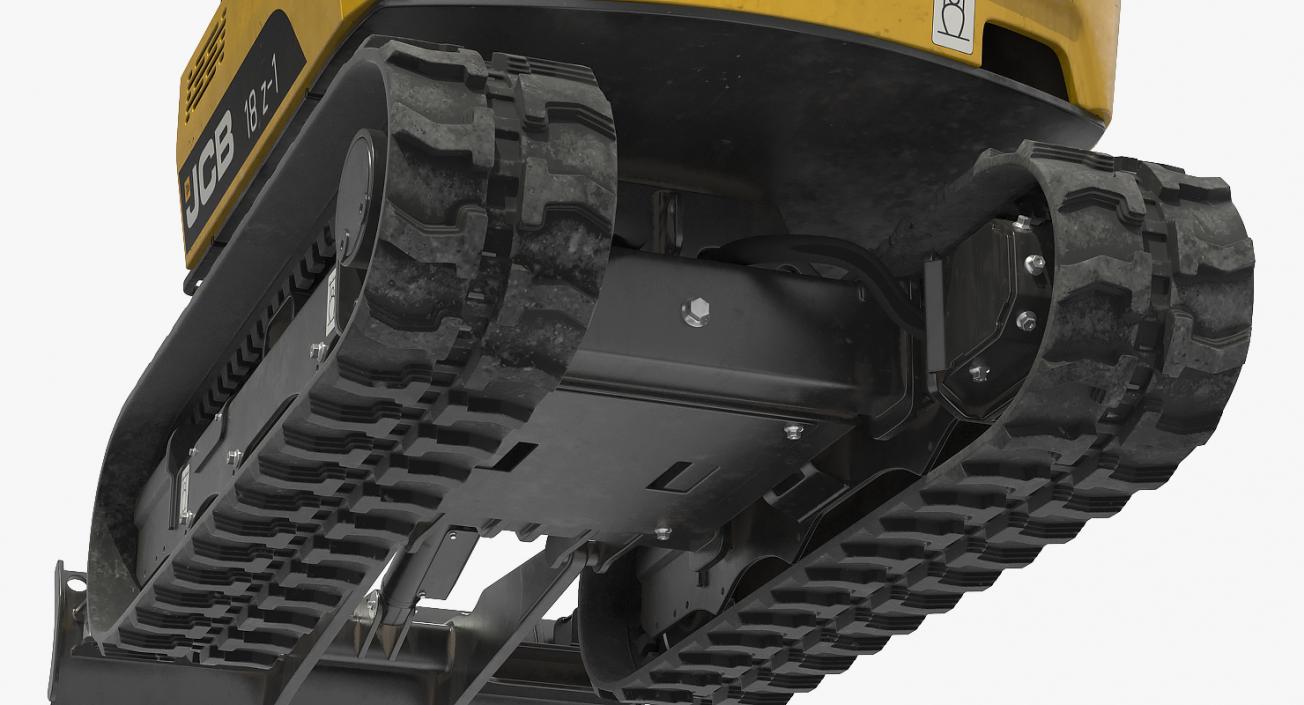 JCB Mini Excavator with Breaker Dirty 3D