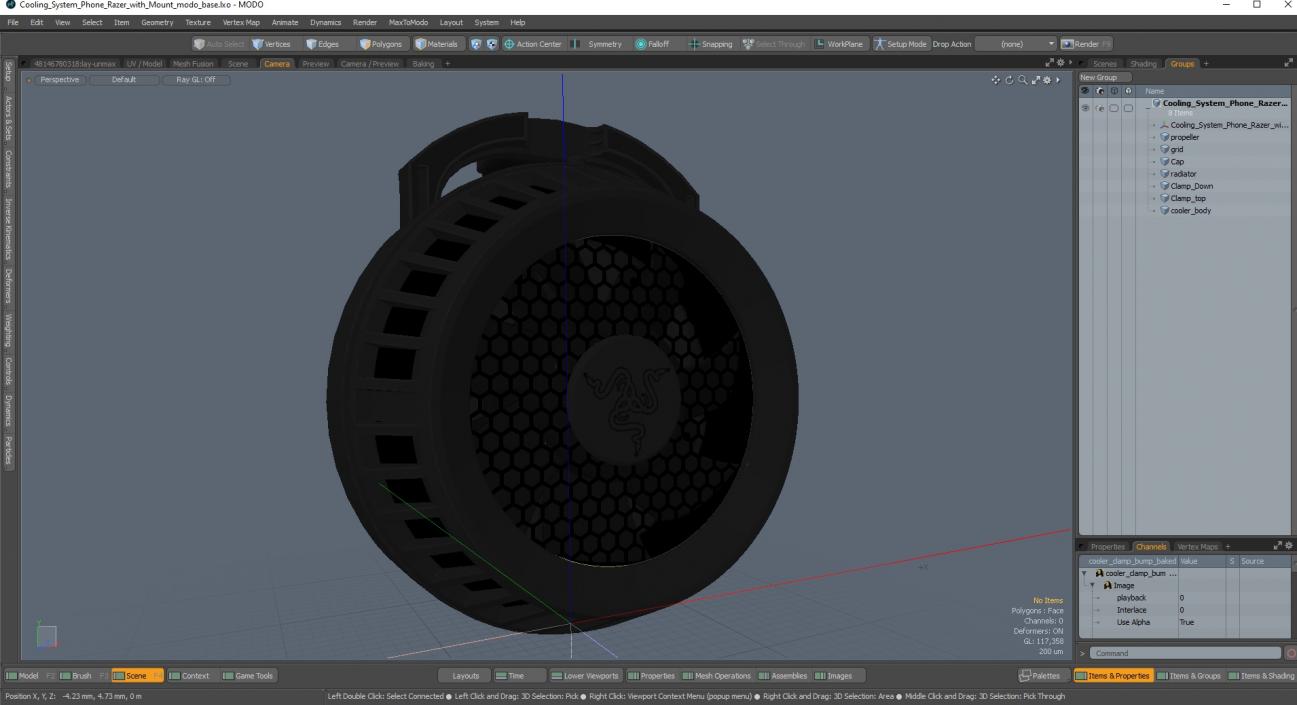 Cooling System Phone Razer with Mount 3D