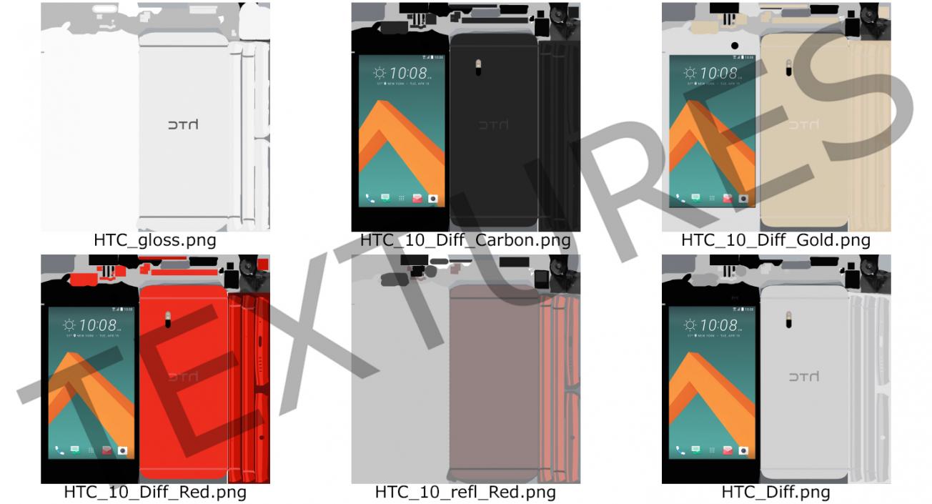 3D model HTC 10 Set