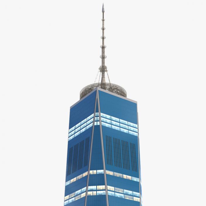 Freedom Tower Night Glow 3D model