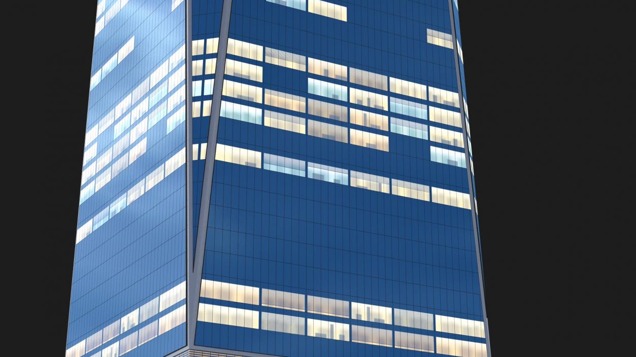 Freedom Tower Night Glow 3D model