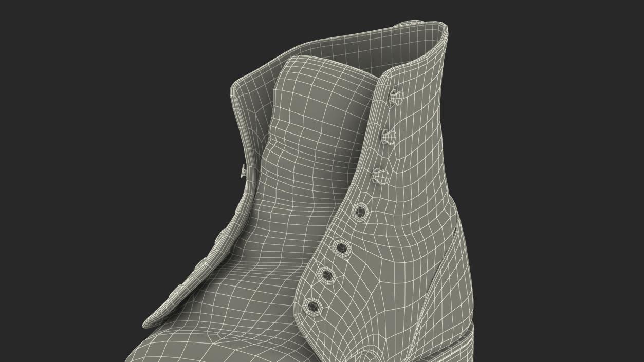 3D Old Leather Boot