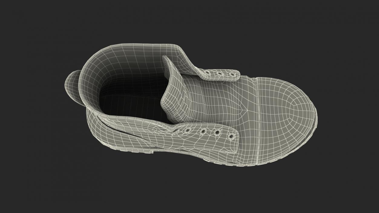 3D Old Leather Boot