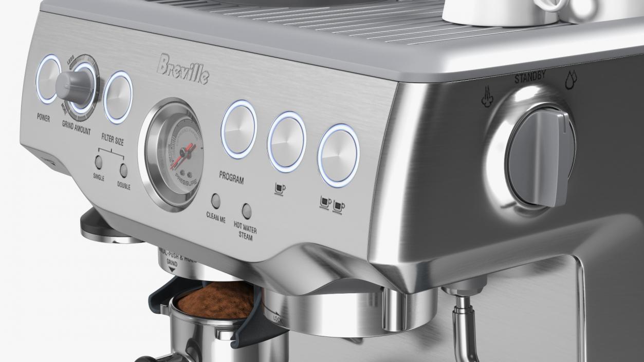 3D Breville Barista Express Espresso Machine