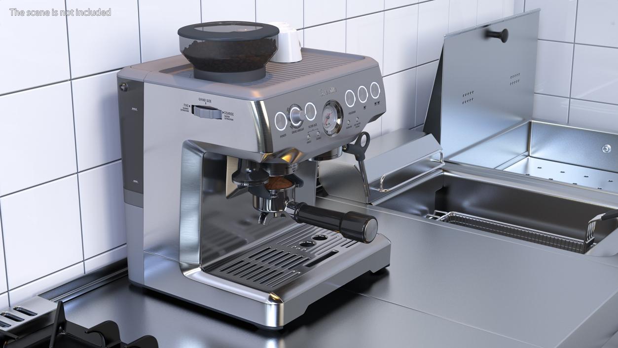 3D Breville Barista Express Espresso Machine