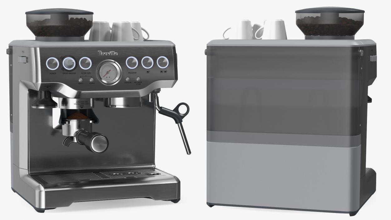 3D Breville Barista Express Espresso Machine