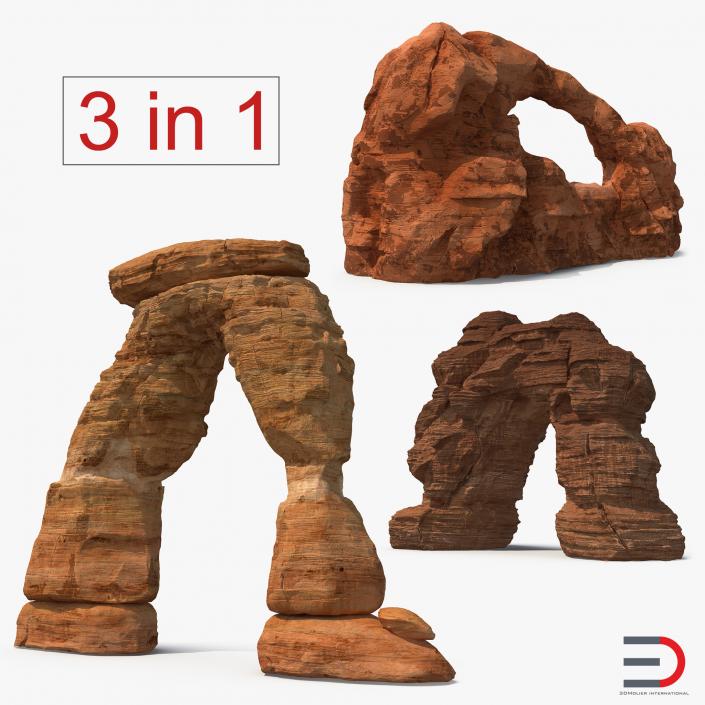 Sandstone Arches Collection 3D